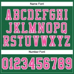 Custom Kelly Green Pink-White Mesh Authentic Football Jersey Custom Kelly Green Pink-White Mesh Authentic Football Jersey