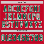 Custom Red Kelly Green-White Mesh Authentic Football Jersey Custom Red Kelly Green-White Mesh Authentic Football Jersey
