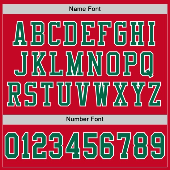 Custom Red Kelly Green-White Mesh Authentic Football Jersey Custom Red Kelly Green-White Mesh Authentic Football Jersey