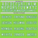 Custom Neon Green Kelly Green-White Mesh Authentic Football Jersey